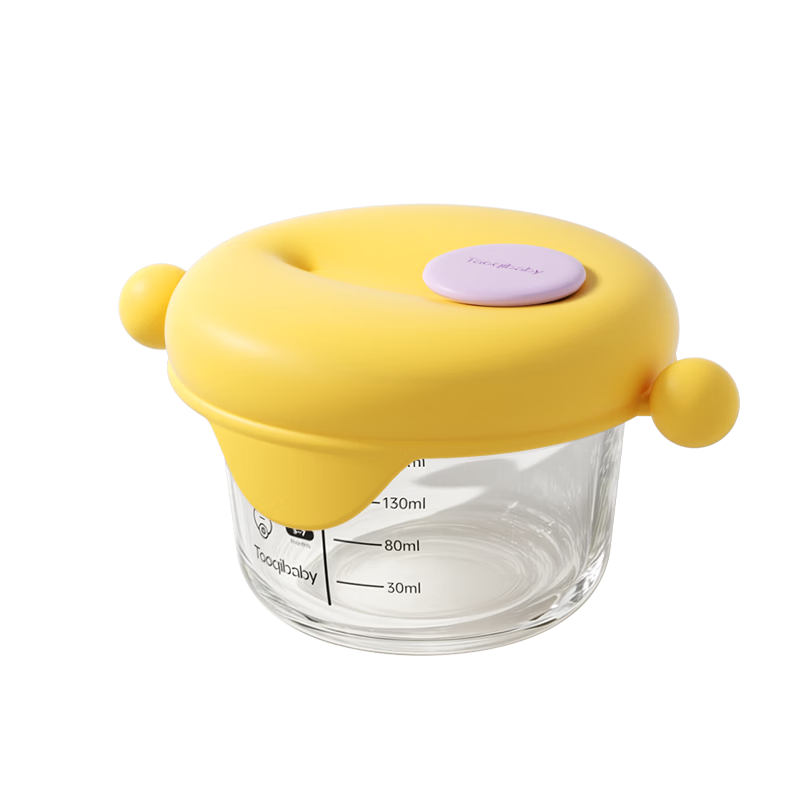 Taoqibaby Baby Food Container, Glass Storage Tool, Steaming And Cooking Box, Portable Leak-Proof Children's Specialized Complementary Food Bowl