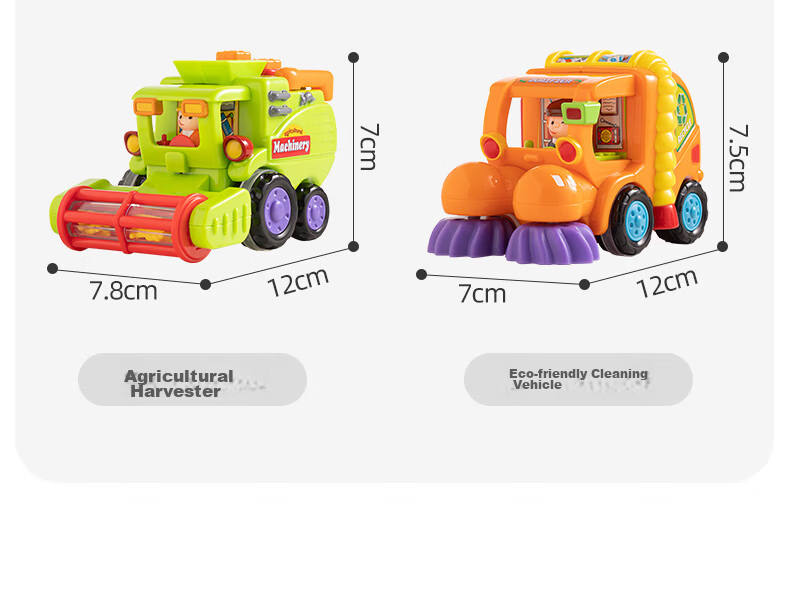 HUILE TOYS Baby Construction Vehicle Excavator Toy Car Children's Vehicle Model Boys And Girls Toys Birthday Gift for Ages 1-3 23