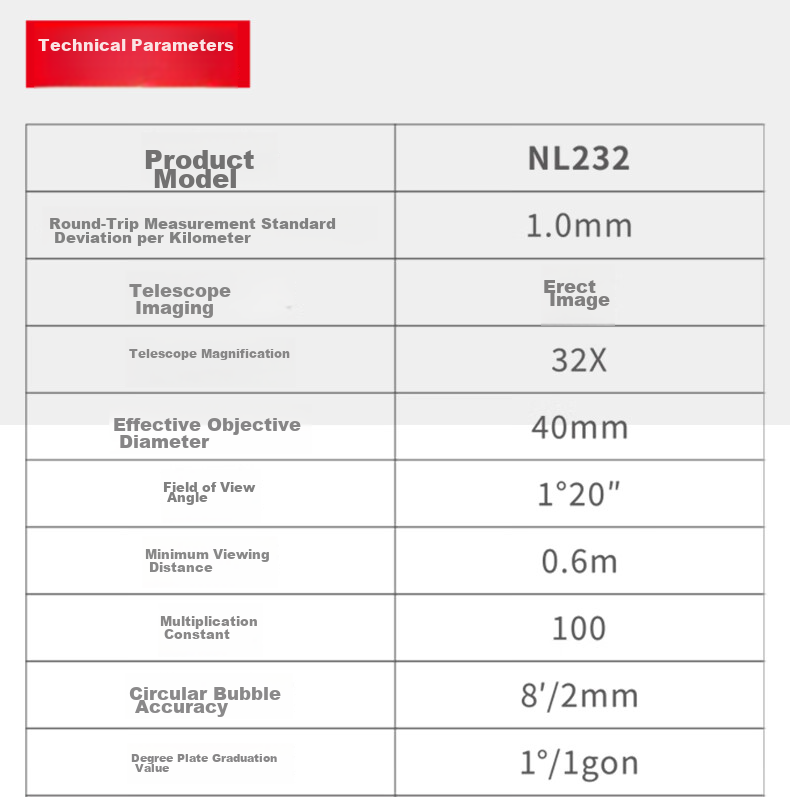SOUTH NL232 High-Precision 1mm Auto-Level Optical Outdoor Surveying Instrument Full Set 11
