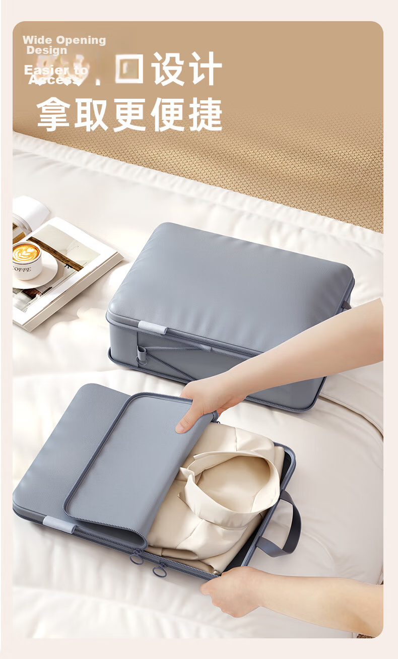 Bonnie Home Portable Travel Storage Bag Clothes Compression Organizer Luggage Organizer Underwear Clothing Packing Bag 6
