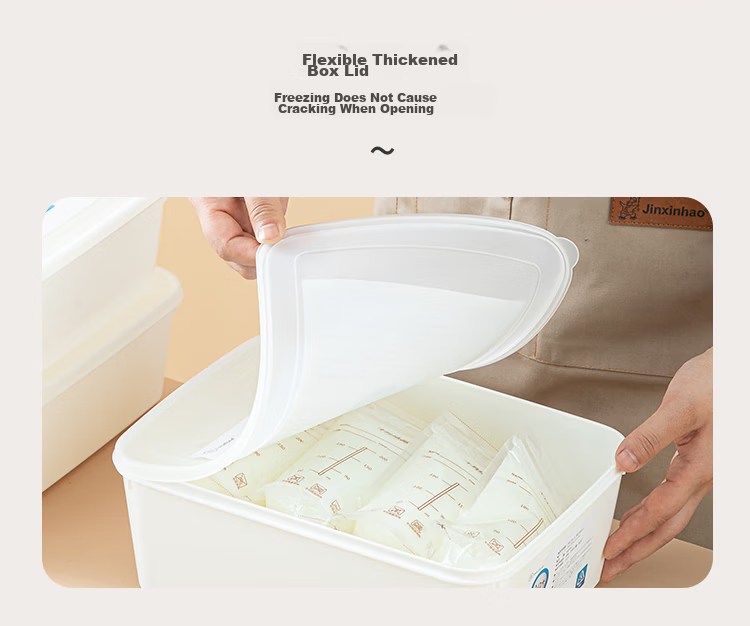 Daisy Leaf Antibacterial Breast Milk Storage Container, Refrigerator Freezer Milk Storage Box, Freshness Preservation Milk Storage Container 11
