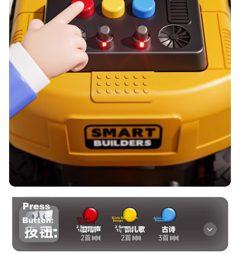 Mabaozibao Flip Truck Toy, Extra Large Truck Model, Children's Construction Vehicle, Boys' Toy for Ages 1-3 Years Old, 2-Person Car Set 4