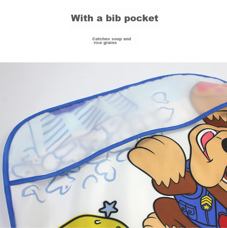 PAW PATROL Baby Eating Smock, Infant Boys And Girls Drawing Sleeveless Apron, Children's Reverse Wear Clothing PA1819, Size 110 5