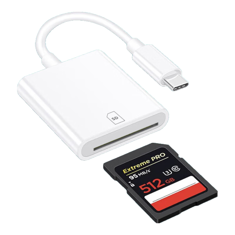 Liantuo Type-C Apple 16/17 Card Reader USB-C Multifunctional SD OTG Card Reader for Dash Cam DSLR Surveillance Phone Camera Storage Memory Card