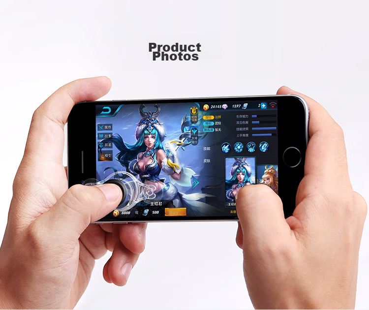 BIAZE Game Controller, Honor of Kings Positioning Tool, Mobile Game Joystick Auxiliary Button, PUBG Crosshair Assist, Suitable for Apple And Android Devices, YX30 11