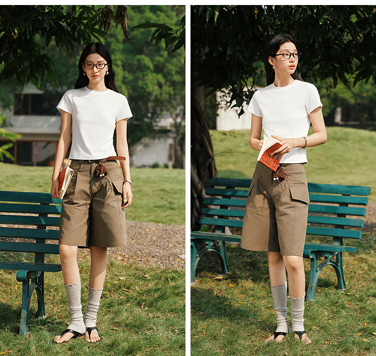 Semir Cooling Short Sleeve T-Shirt Women Summer Slim Fit Regular Shoulder Crew Neck Top 2026 Pullover 109326100004 28
