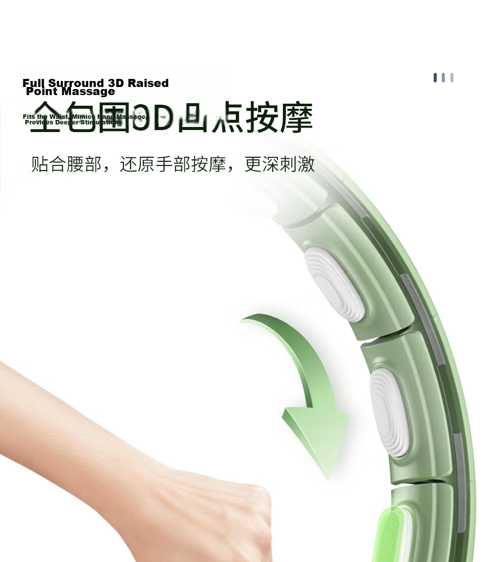 PROIRON Hula Hoop Weighted Waist Slimming Smart Counting Adult Detachable Low Noise Green 16