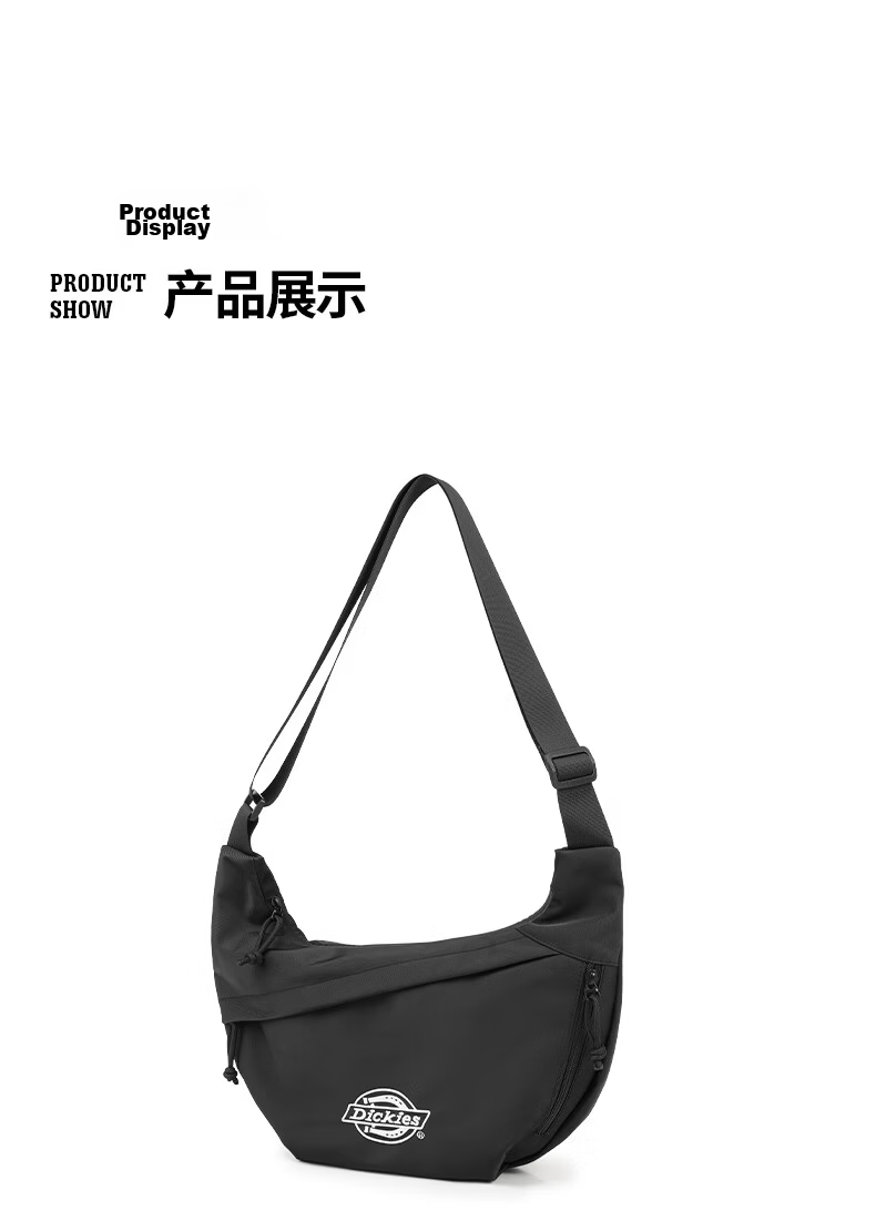 Dickies Crossbody Bag for Men, Single Shoulder Bag with Multiple Compartments, Large Capacity Cycling Bag DK Sports Phone Bag, Water-Resistant Travel Commuter Bag 20