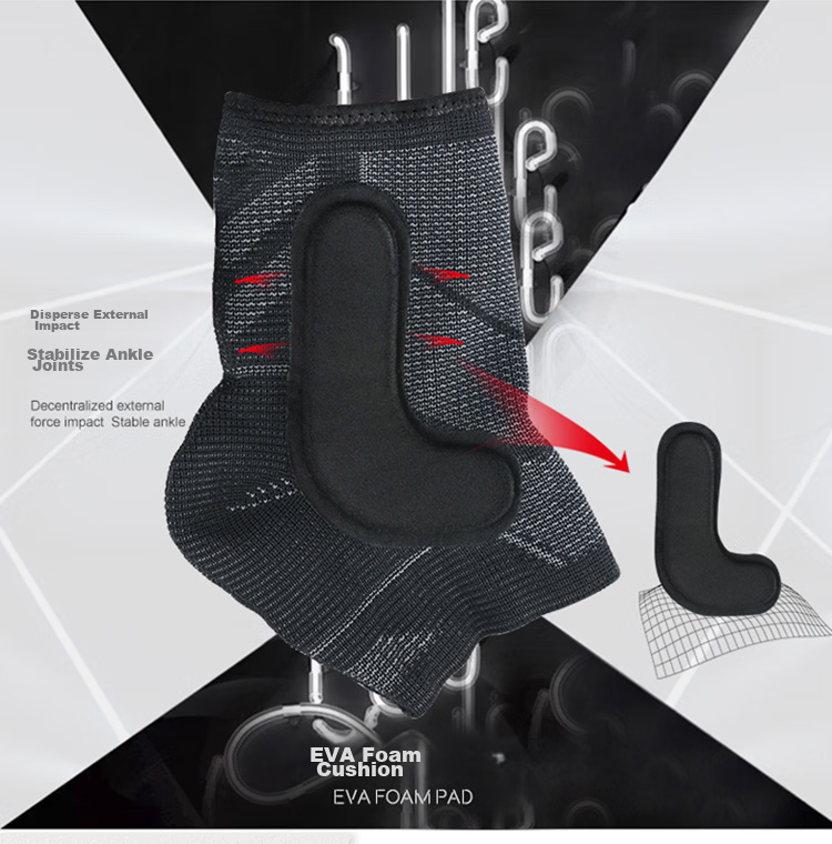 NIKE Knitted Sports Ankle Support Brace for Fixing Sprained Ankle, Suitable for Men And Women, Basketball, Badminton, N1000670031, Size L 4