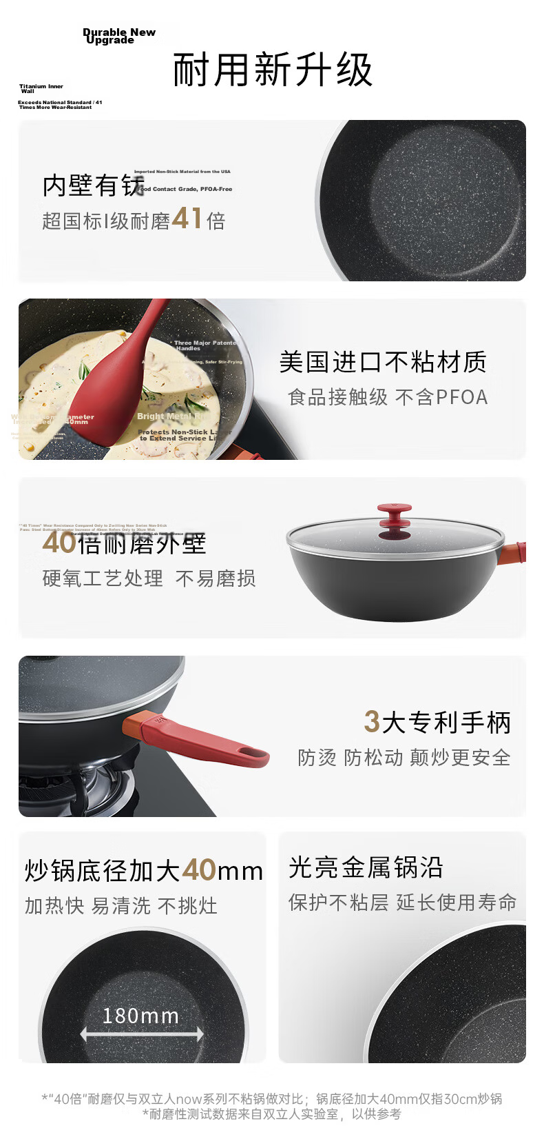 ZWILLING Cookware Set Now Plus II Titanium Non-Stick Wok, Soup Pot, Steamer, Frying Pan, Milk Pot, Enamel Pot, Knife Set, Kitchen Utensils 16-Piece Set 6