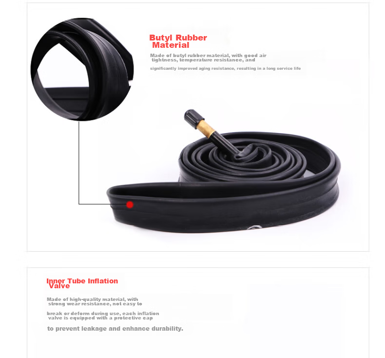 DONGYUE Old-Style Inner Tube, 24X1-3/8 Bicycle Presta Valve Inner Tube, Butyl Rubber Inner Tube, Durable Black 7