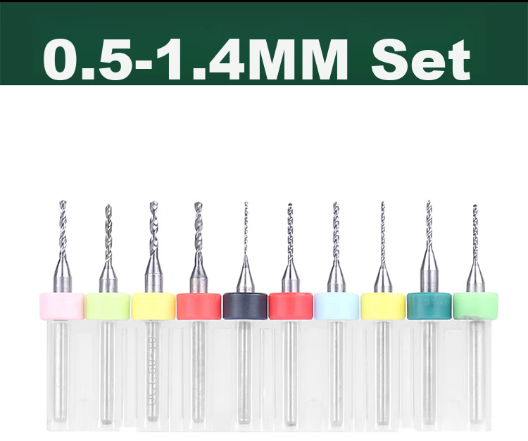 Raymond PCB Fixed Handle Micro Drill Bit Set 1.6-2.5mm 10 Pieces 6