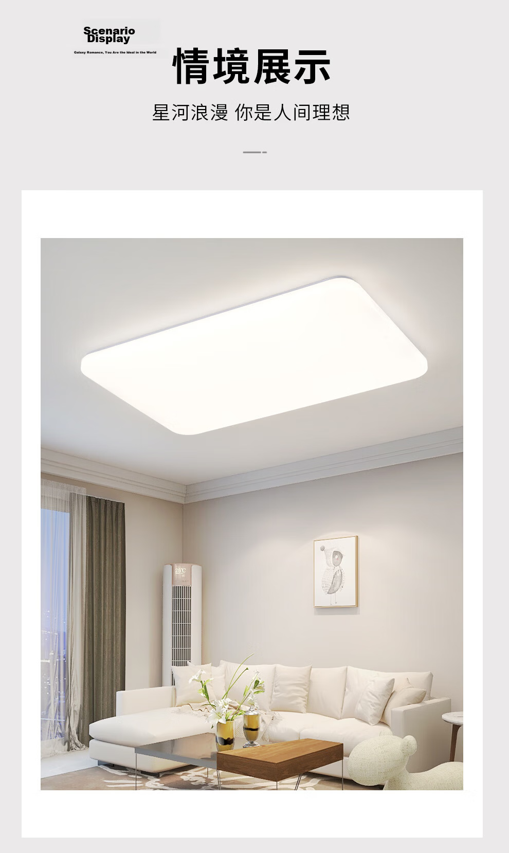 NVC Next-Day Delivery Ceiling Light Living Room Lamp Simple Cream Style LED Lighting Bedroom Lamp Dining Room Snow White 1 4