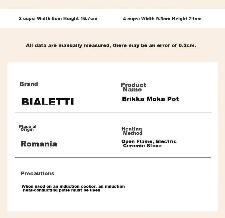 Bialetti Double Valve Moka Pot Classic 2-Cup Manual Espresso Coffee Maker Portable Coffee Machine 9