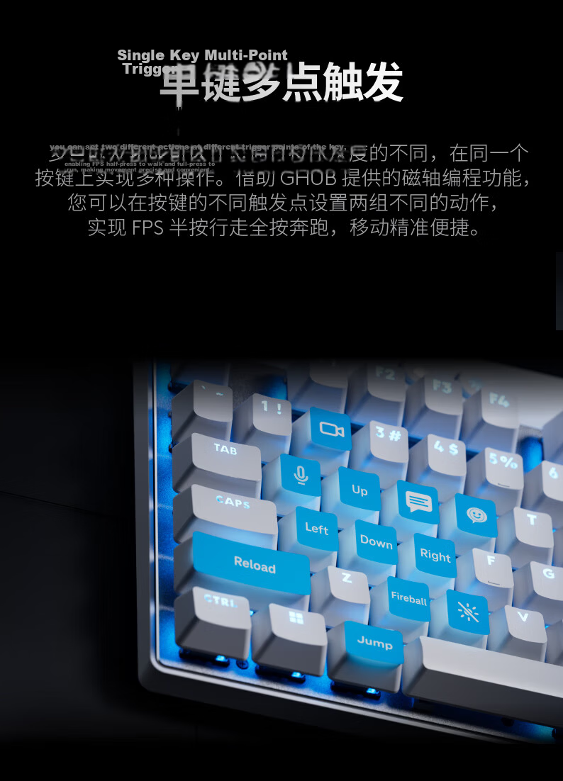 G PRO X TKL RAPID/GPW RT Quick Silver Magnetic Switch Gaming Keyboard, 87 Keys, FPS/Valorant/Triangulum, RT Quick Trigger, Gaming Keyboard (Pink) 9