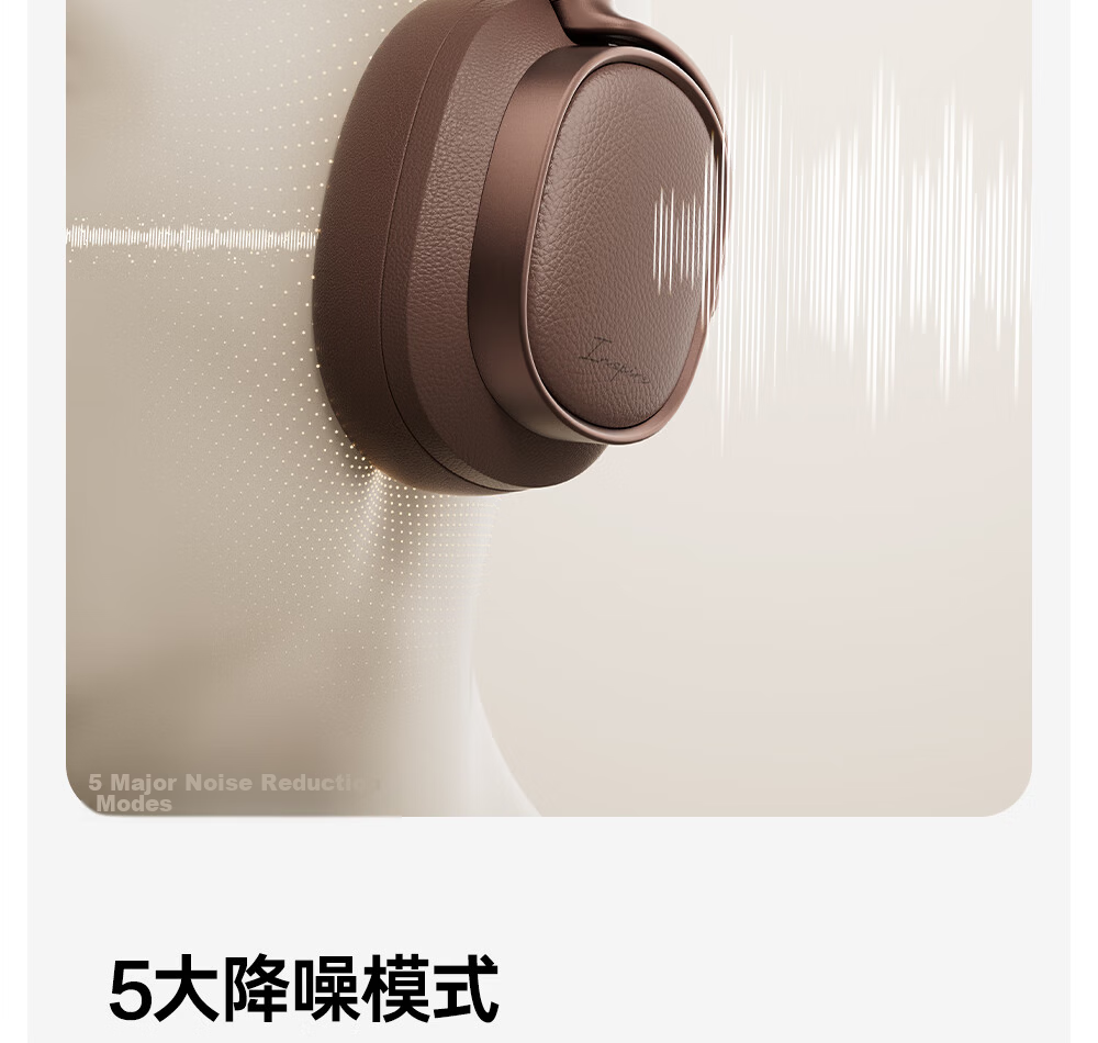 Manbuzhehuazai Evo Space Over-Ear Active Noise Cancelling Bluetooth Headphones, Bluetooth 5.4, Midnight Blue, Dual Gold Certification, 93-Hour Battery Life, Compatible with Apple, Huawei, Xiaomi 21