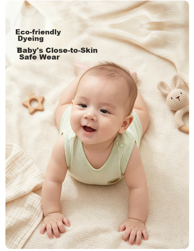 October Famous Newborn Baby Summer Thin Sleeveless Romper Yun Jian Xing Meng 66 8