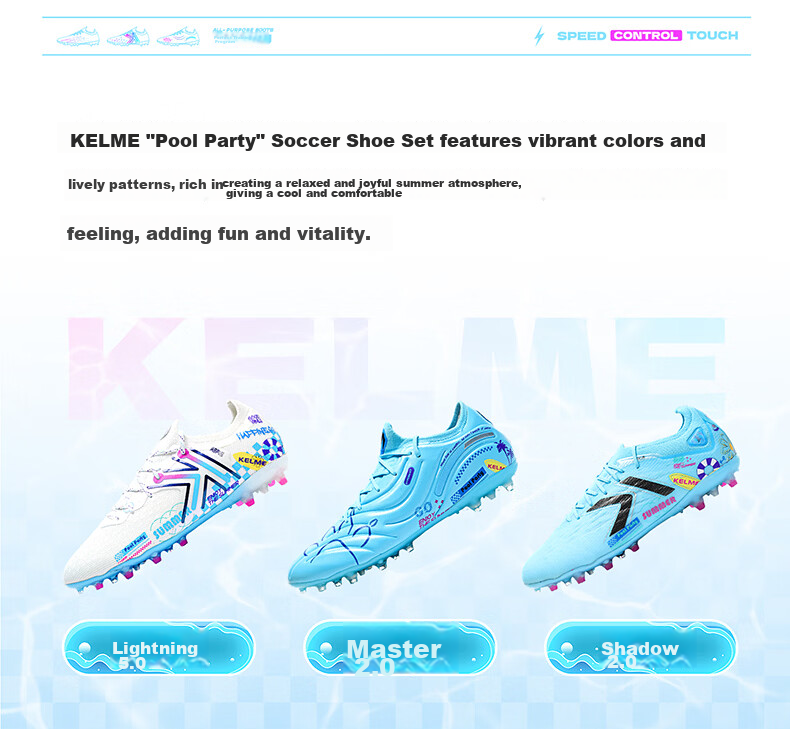 KELME Men's Football Shoes Jidian 5.0 MG Mid-Range Natural and Artificial Grass Professional Training Match Sneakers 2