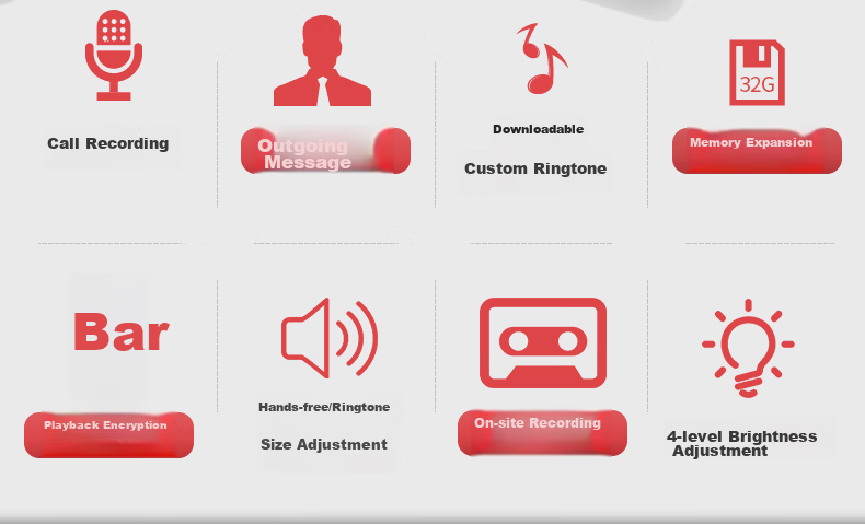 CHINO-E Recording Telephone Landline Supports Domestic Kylin Tongxin System Computer Professional Software Management Customer Service Intelligent Screen Dialing Headset Fixed Office W888 Black 3