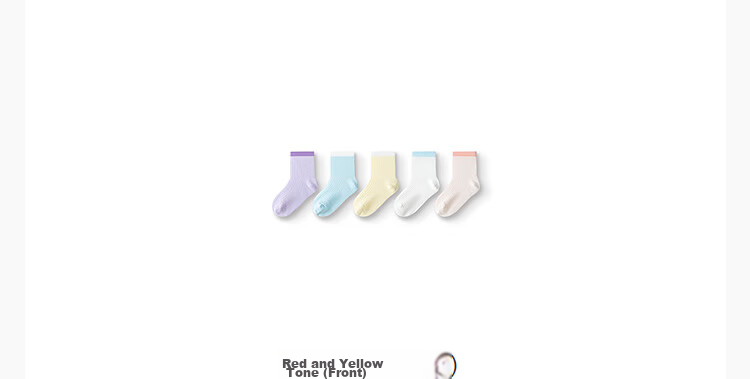 Balabala Kids Socks Summer Mesh Breathable Boys Girls Short Socks Soft Cotton Elastic Comfortable 5 Pairs Pack 64