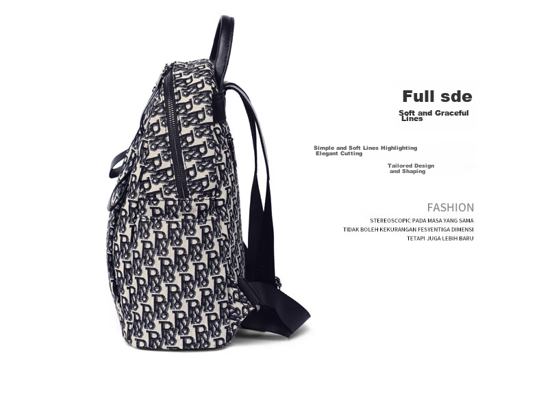 YUYULA Women's Large Capacity Backpack Premium Canvas Stylish Luxury Travel School Bag Birthday Gift for Girlfriend 14