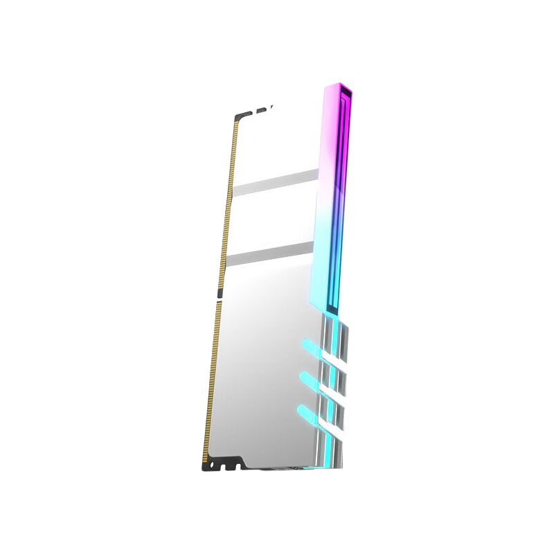 KELEPU Desktop RAM Heat Sink ARGB Sync Light Memory Cover Heat Spreader (Single) Huazhongjing White