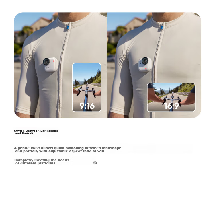 Insta360 GO Ultra Flagship Pocket Thumb Camera 4K Sports Camera Vlog Standard Kit Agile White 25