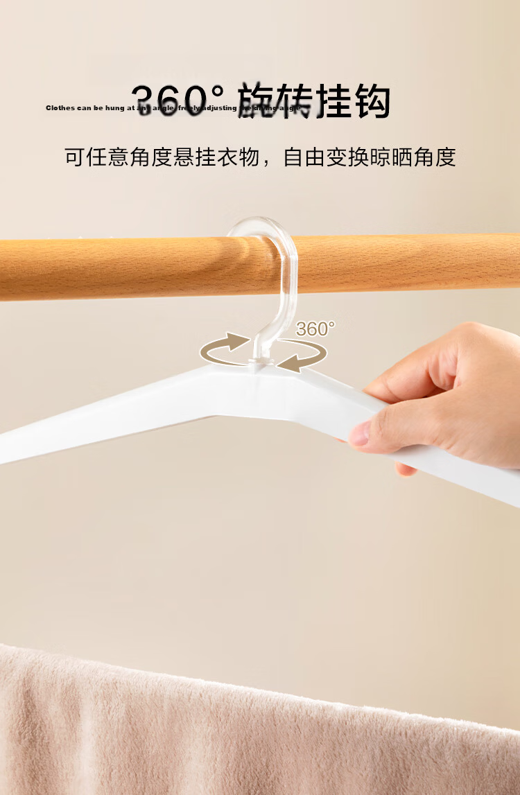 JD Original Foldable Pants Hanger, Non-Slip Anti-Scratch Hanger for Pants, Closet Storage Organizer, Pack of 7 7