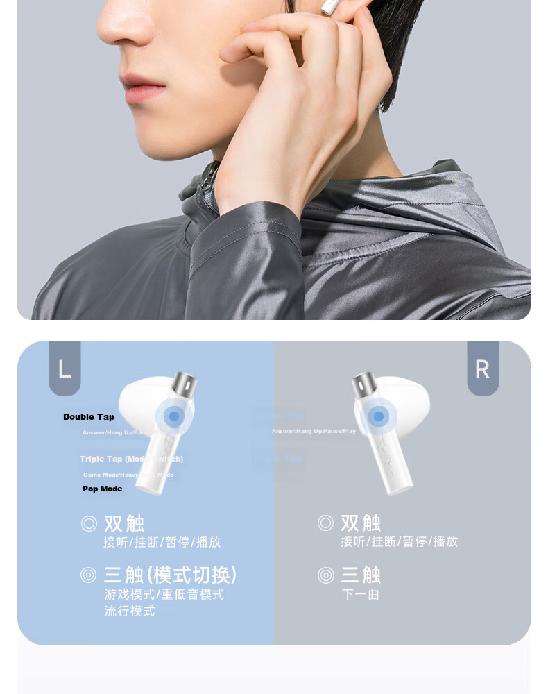 EDIFIER Zero Buds True Wireless Bluetooth Earphones, Music Headphones, Semi In-Ear Headphones, Compatible with Apple, Huawei, Xiaomi, OPPO Phones, Elegant Pink 20
