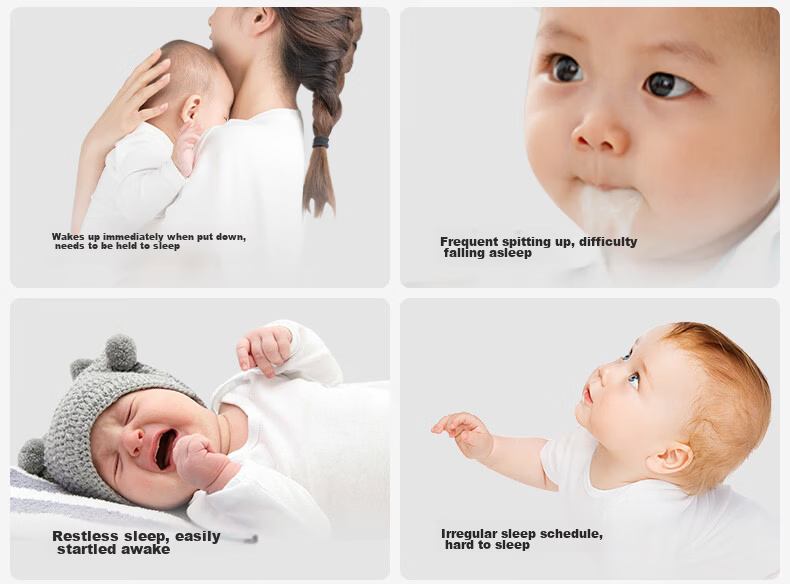 Taoqibaby Infant Pillow, Newborn Growth Pillow for Ages 1-3, Baby Ice Silk Pillow, Summer Breathable Cloud-Shaped Pillow Core 4