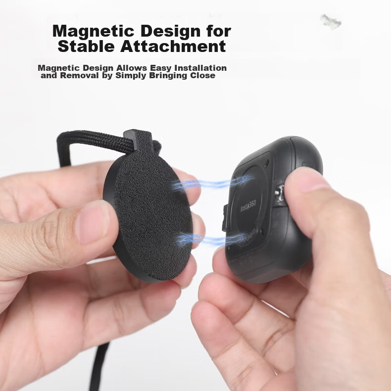 Qiye Magnetic Lanyard Strap Stand Shoulder Strap First-Person View for YingShi Insta Go Ultra Thumb Camera Goultra Accessories Vertical and Horizontal Lens Stand Unboxing Video 5