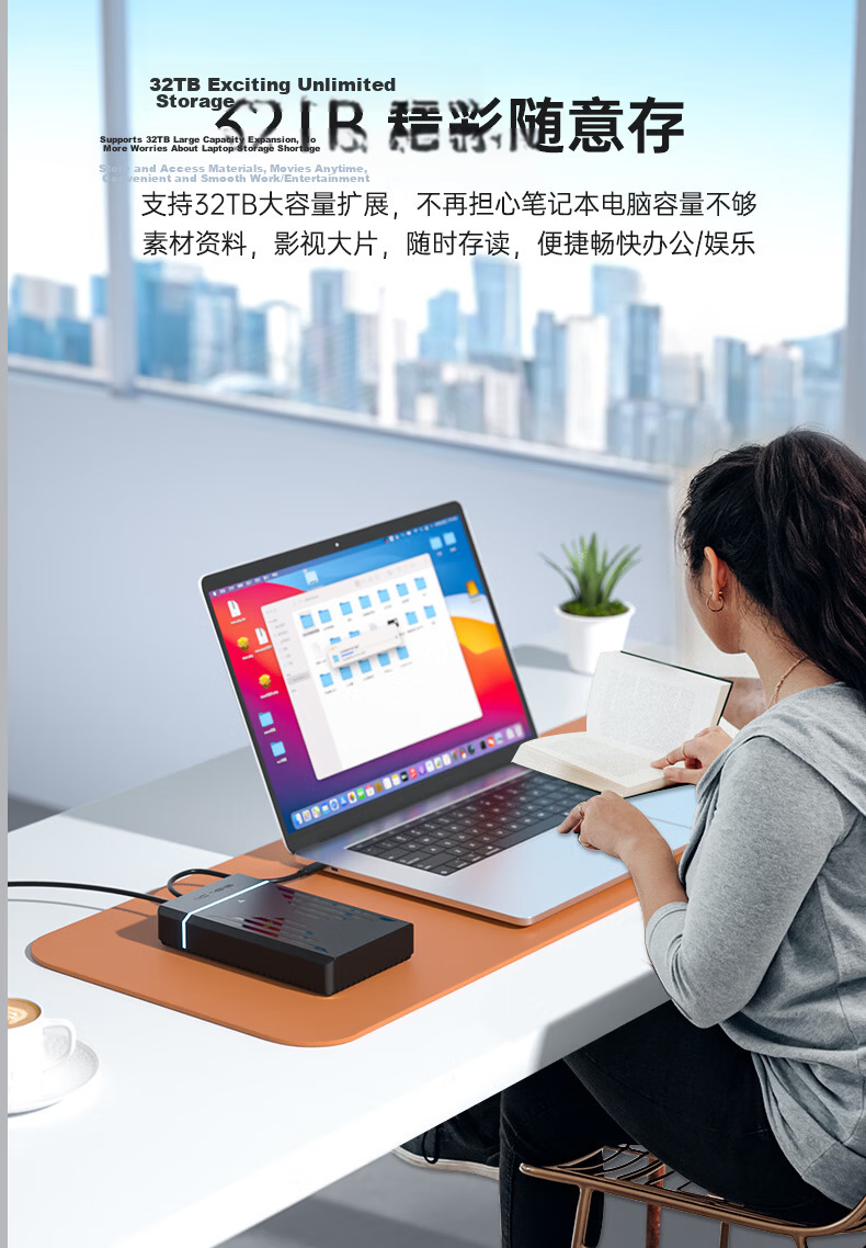 Acasis Type-C 3.1 External Hard Drive Enclosure 2.5/3.5 Inch SATA SSD HDD Case 6Gbps for PC Laptop 8
