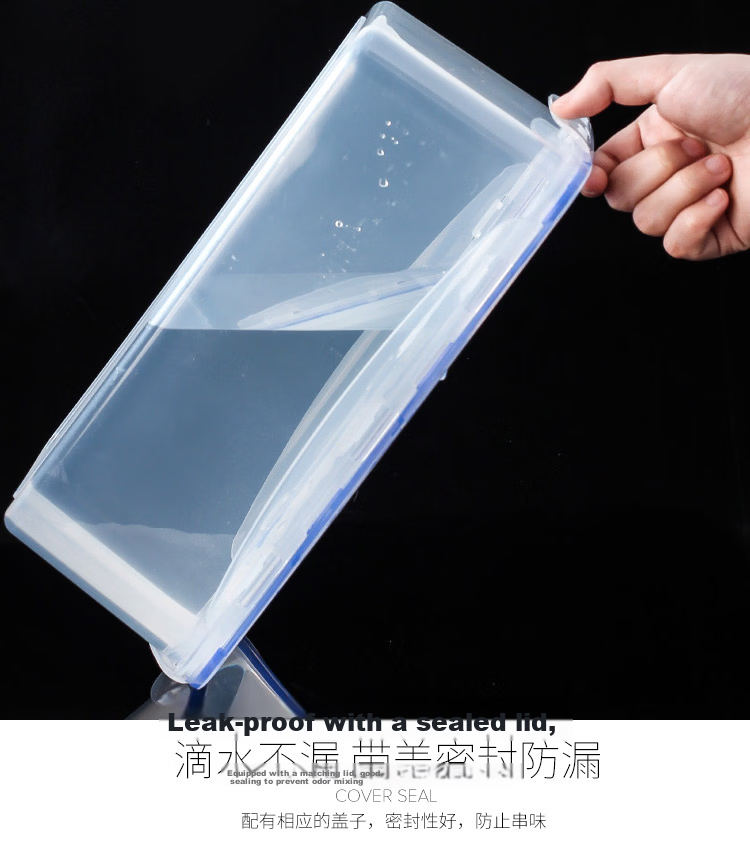 Quanshi Ice Cube Tray, Plastic Homemade Ice Mold, Freezer Tray, Ice Cube Box with 4 Layers, 144 Grids, Ice Scoop, Snap-On Lid 6