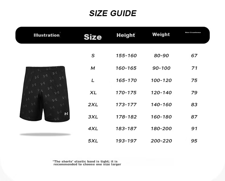Under Armour Quick-Dry Sports Shorts, Basketball Shorts, Breathable Training And Competition Wear, Fashionable Trendy Knee-Length Shorts 11