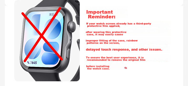 KMaxAI Protective Film And Case for Huawei Watch Fit3, All-In Full Coverage, Watch Face Screen Protector & Protective Case, Anti-Fingerprint Hard Shell + Tempered Glass, Transparent 3