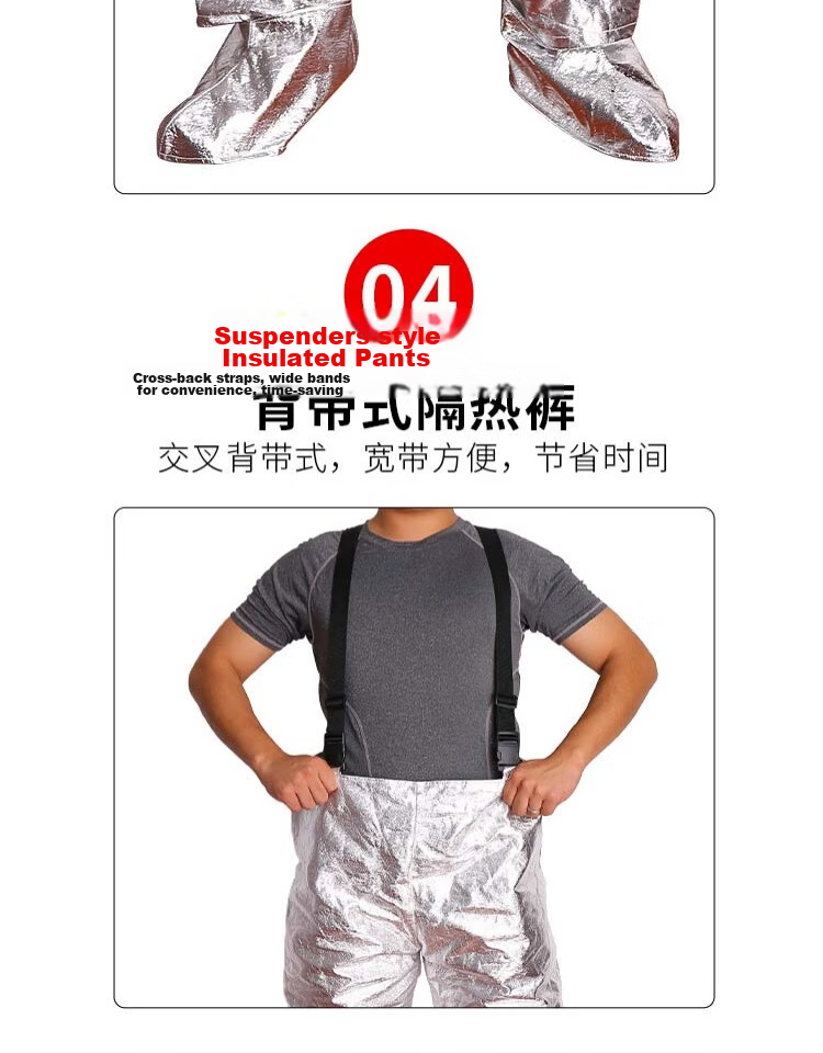 Minggu Heat Insulation Suit 500°C High Temperature Resistant Workwear Anti-Scald Protective Clothing CW656181 10