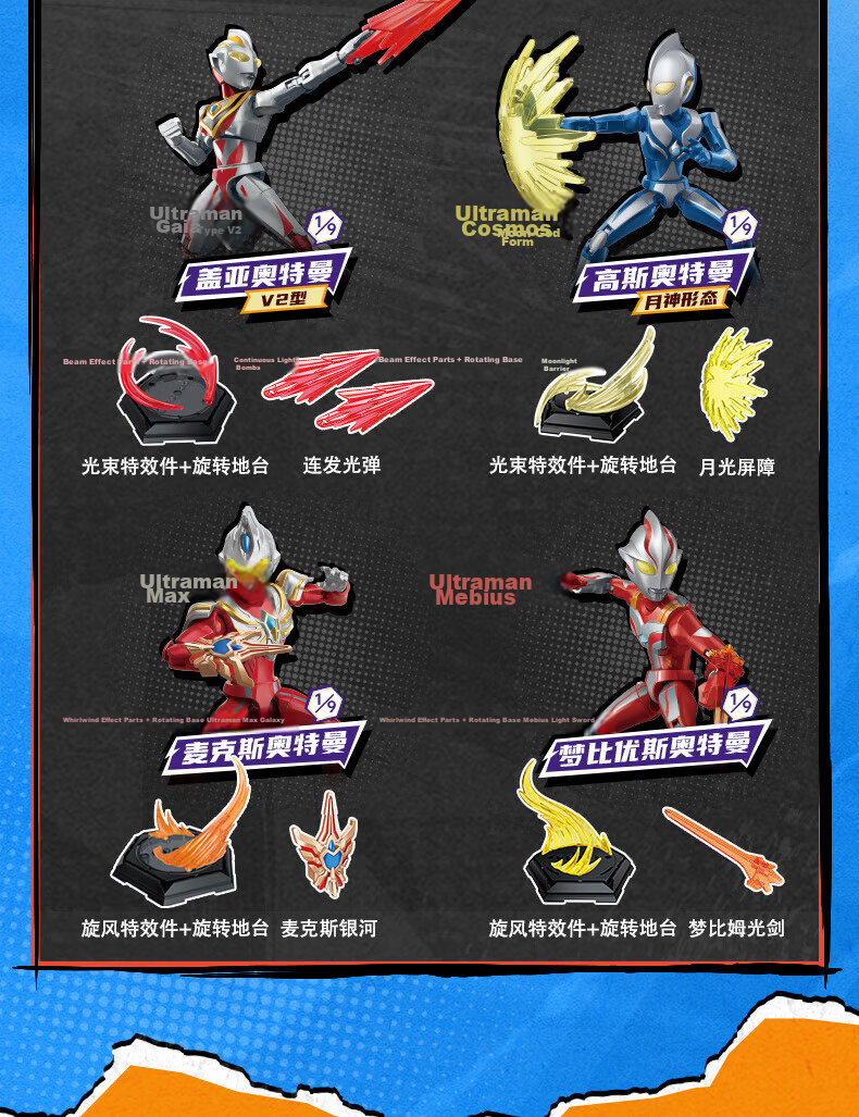 Fun Childhood Ultraman Building Block Toy ZERO Infinity Edition Series 2 Single Box Zero Galaxy Figure Birthday Gift 11