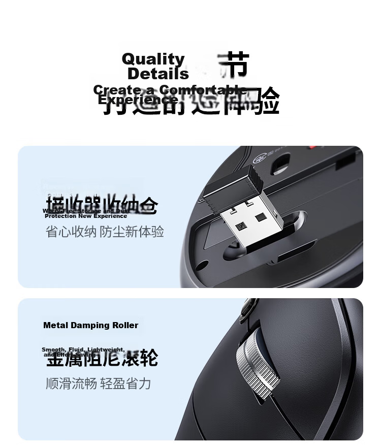 UGREEN Ergonomic Mouse, Wireless Bluetooth Vertical Mouse, Vertical Grip Anti-Strain Quiet Mouse, Suitable for Laptops And Desktop Computers, Hand-Protecting Mouse, Pink 29