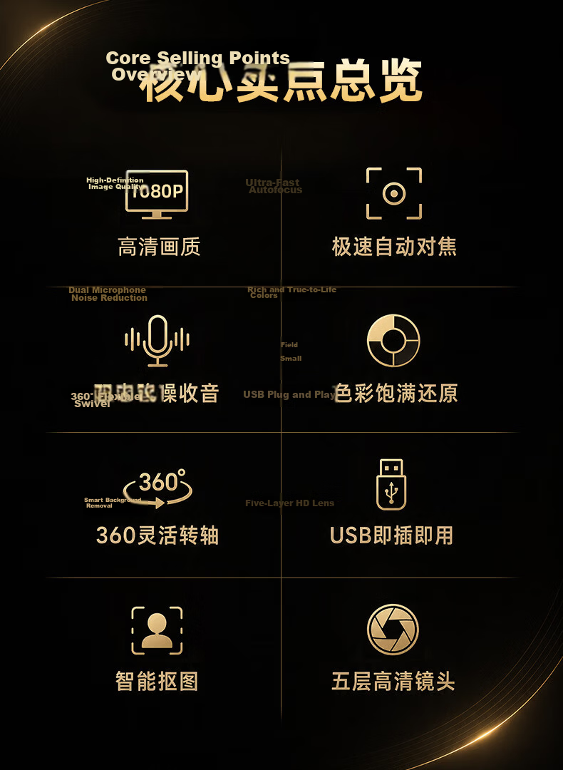 Huiboshi Live Streaming Camera, 4K HD Computer Livestreaming Equipment, Photography with Remote Control Green Screen Chroma Key, Specialized for Douyin And Kuaishou, Beauty Filter, Anchor Gift, Large Tripod Stand 3