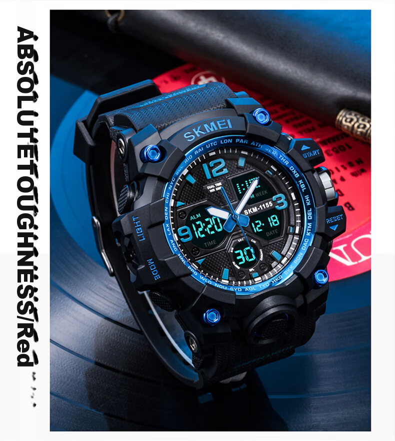 Skmei Student Watch, Waterproof Sports Digital Watch for Middle And High School Students, Teenagers, Children, Alarm Clock, Mechanical, Birthday Gift for Boys, 1155 12