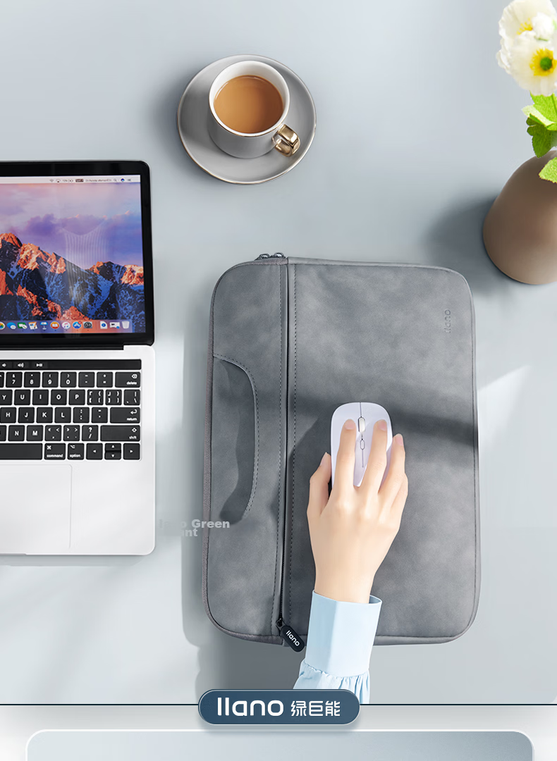 Llano Laptop Bag Notebook Storage Case for 14-15.4 Inch Durable Shockproof Suitable for Mac/Huawei Matebook 17