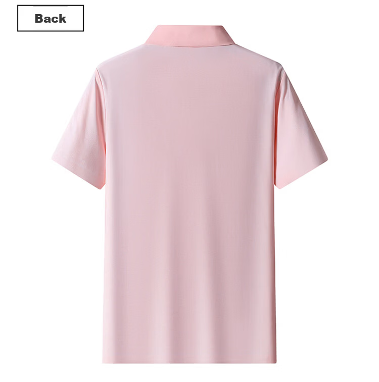 TUCANO Women's Short Sleeve Ice Silk Solid Breathable Polo Shirt Quick-Dry Sun Protection Top Obsidian Black 3XL 12