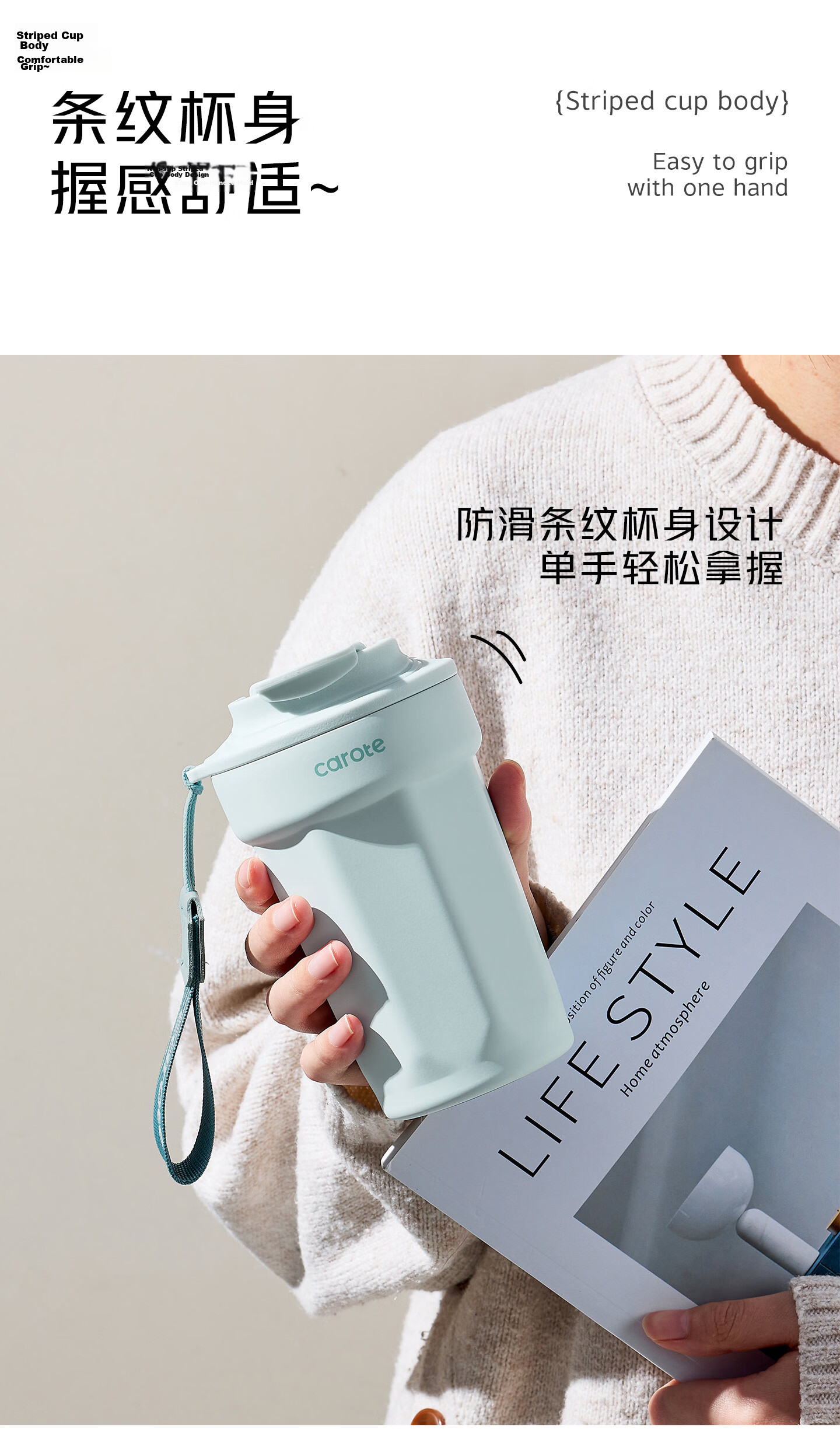 Carrot Portable Coffee Tumbler Insulated Stainless Steel Water Bottle for Men and Women Birthday Gift 10