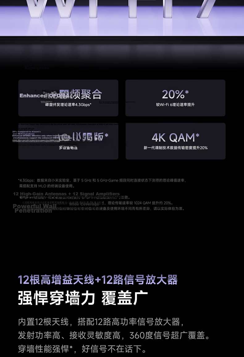 MI Router BE10000Pro WiFi7 AI Dual 10Gbps Whole-Home Smart Hub Personal Light Storage Xiaomi 17 Launch Event Home Router Tech-Style Body 7
