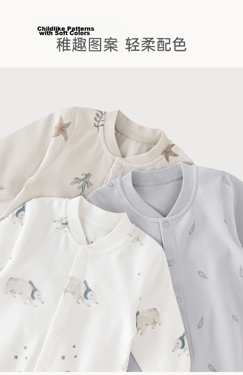 Guaiqixiong Baby Clothes, Spring And Summer Thin Pajamas, Unisex Onesie, Pure Cotton Romper, Crawling Suit, Pure Cotton Air Conditioning Wear 7