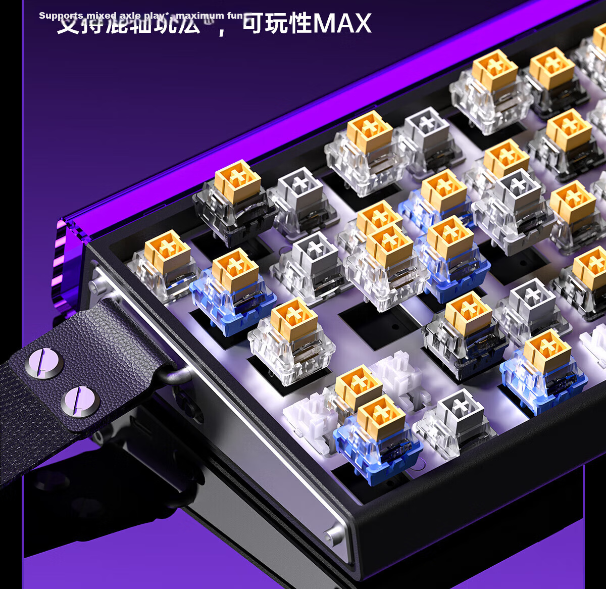 AULA HERO 68HE Magnetic Switch Keyboard RT Gaming Custom Mechanical Keyboard 68 Keys 8K Polling Rate Pink Side-Printed Poseidon Magnetic Switch 19