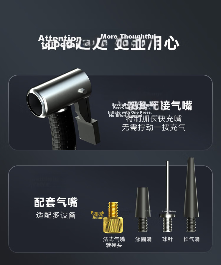 JD Jingzao Car Air Compressor Tire Inflator Tire Pressure Monitor for Cars, Electric Vehicles, Bicycles, Motorcycles, Electric Scooters, Basketball 16