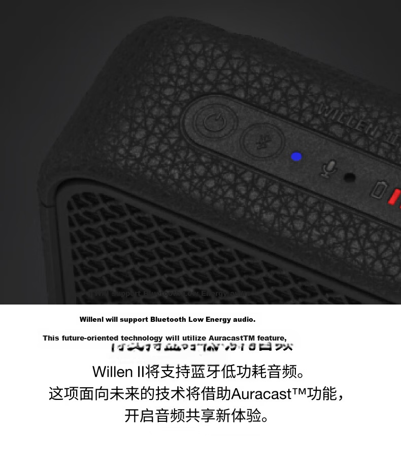 Marshall WILLEN II Portable Wireless Bluetooth Speaker 2nd Generation Home Outdoor Travel Birthday Gift for Men Black Gold 9