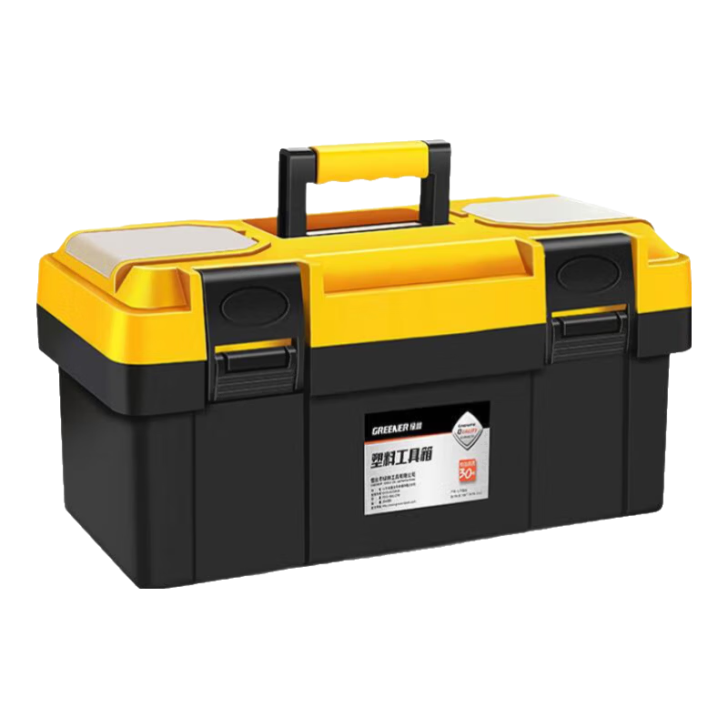 GREENER 18-Inch Toolbox Large Capacity Hardware Electrician Portable Multi-Functional Repair Case