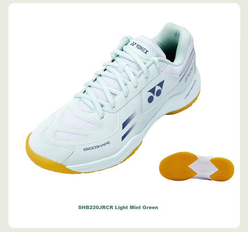 YONEX Badminton Shoes, Shock-Absorbing, Non-Slip, Comfortable Parent-Child Style, Youth Model SHB220JRCR, White And Pink, Size 34 29